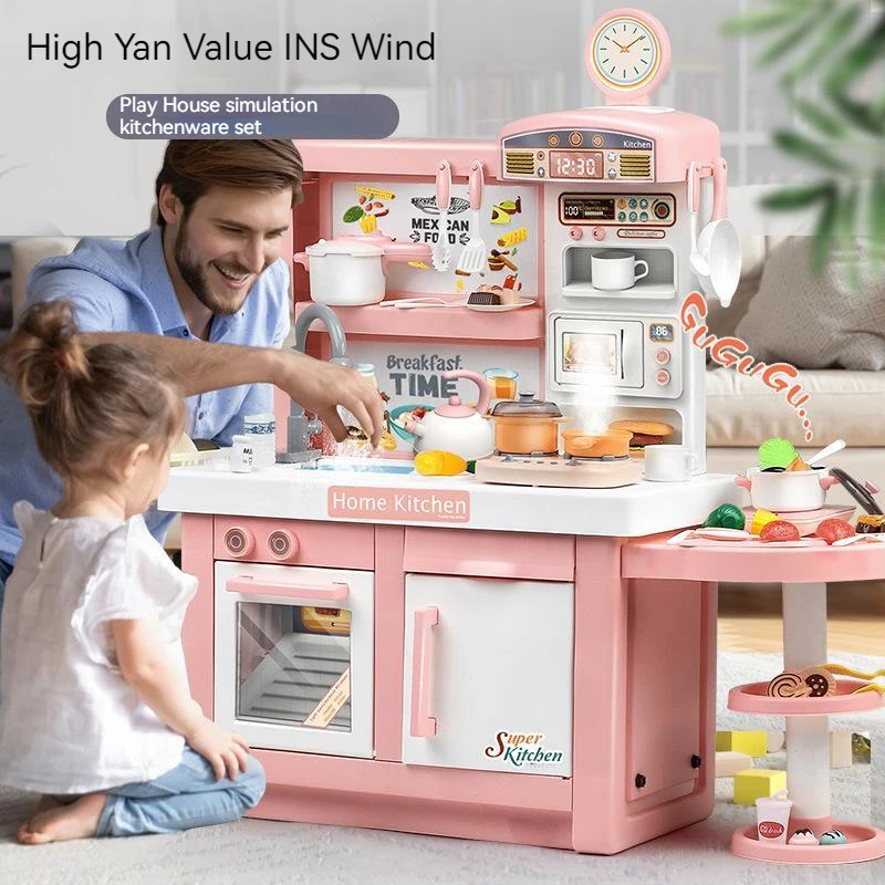 Kids Outdoor Kitchen - Extra großes 100-cm-Küchenset für Kinder mit