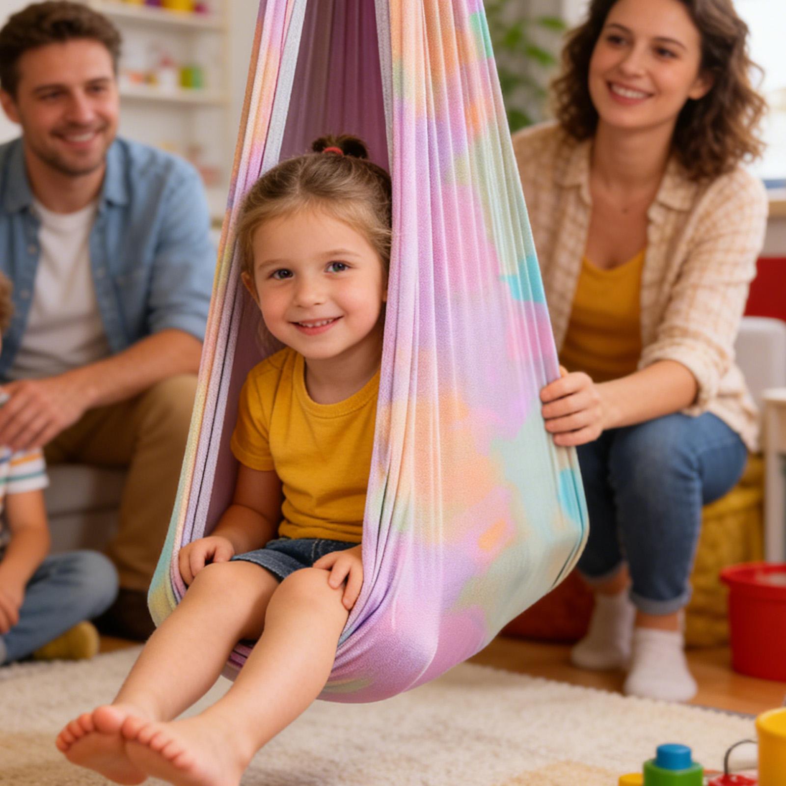 Kids Outdoor Hammock Chair - Kinderschaukel mit Hoher Belastbarkeit, Kuschelsessel, Yoga-Schaukel