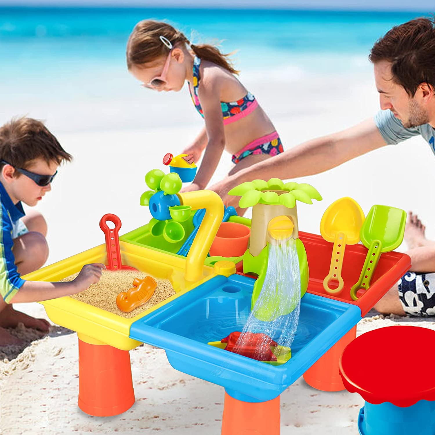 Kids Outdoor Water Toys - Strand tisch Sand spielen Spielzeug Kinder