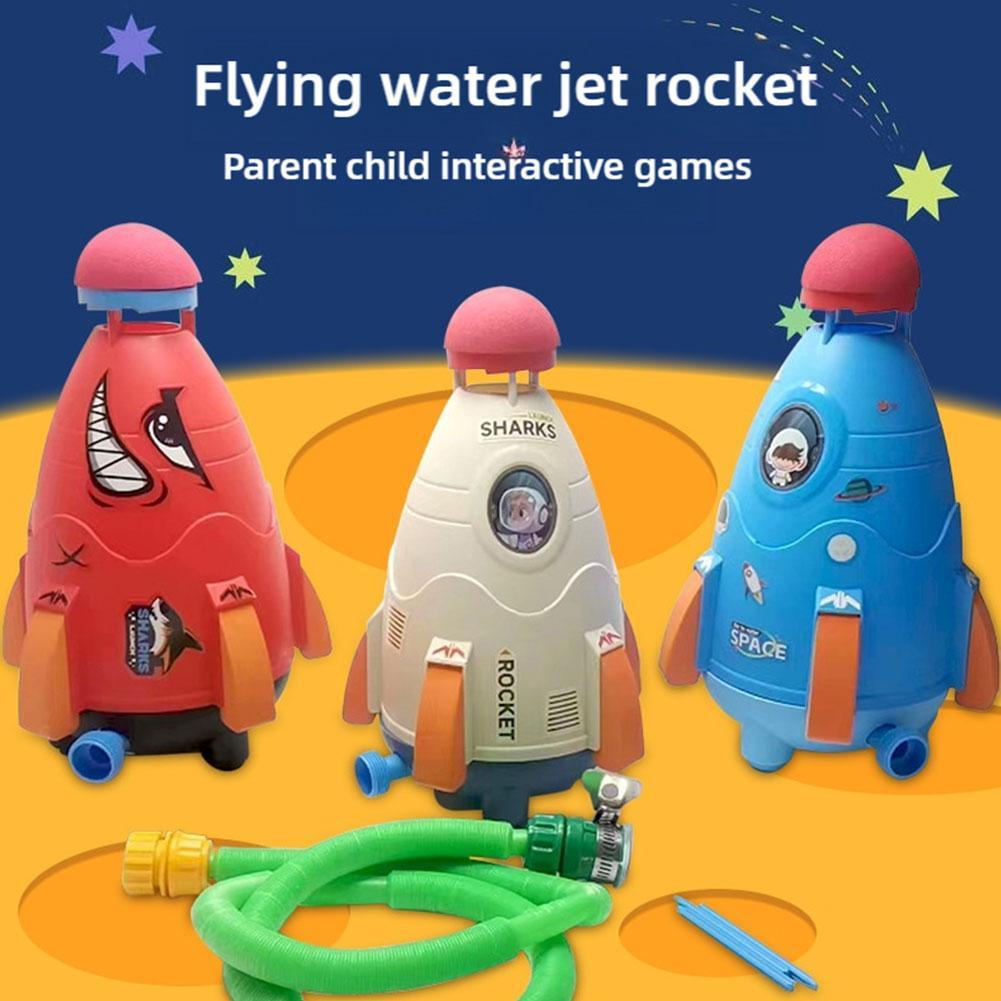 Kids Outdoor Water Toys - Raketenwerfer Spielzeug Rakete Wassersprinkler Wasserdrucklift Sprinkler