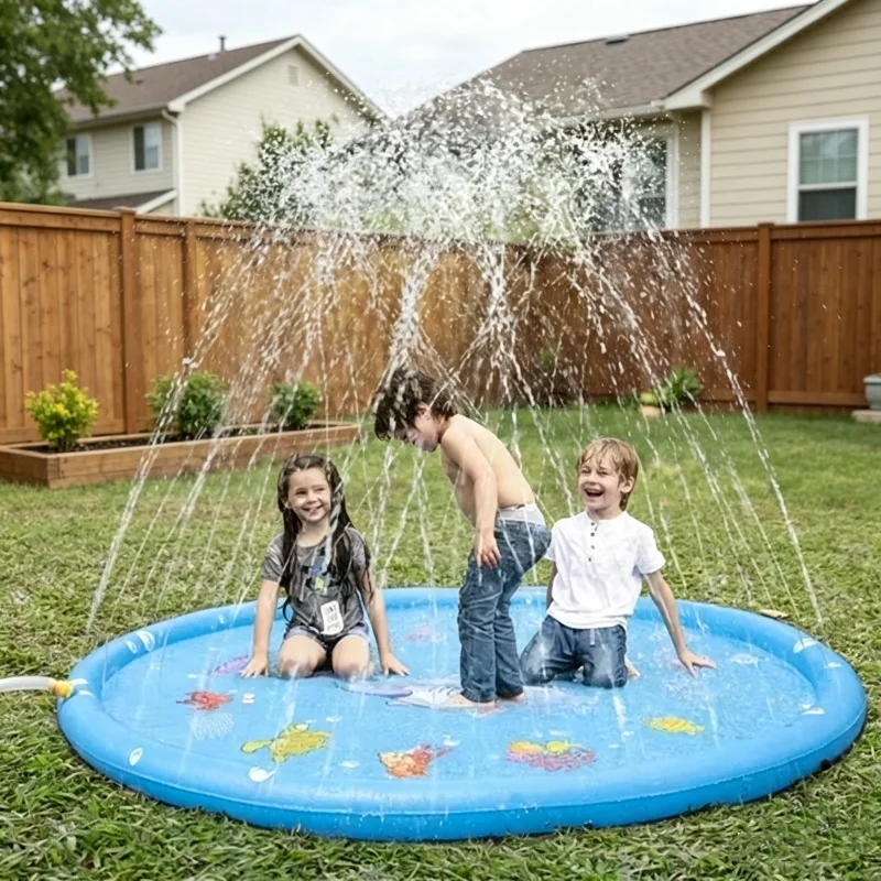 Slip Slide Water Mat - Sommer-Wasserspritzmatte für Kinder, Outdoor-Spielmatte für den