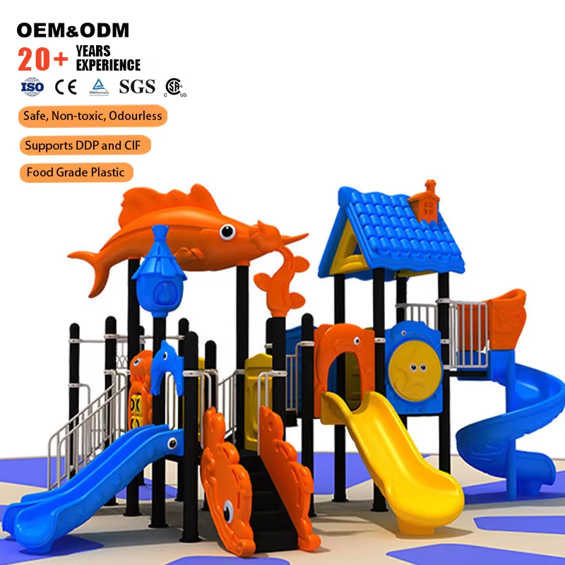Kids Outdoor Slide Set - Direkt vom Hersteller: Maßgefertigtes Outdoor-Spielplatz-Set mit