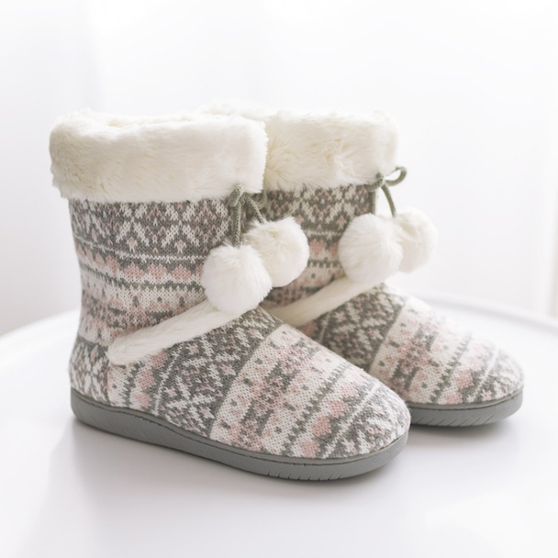 Children'S Outdoor - Plüsch-Hausschuhe, Stiefel für Damen, warm, flauschig,