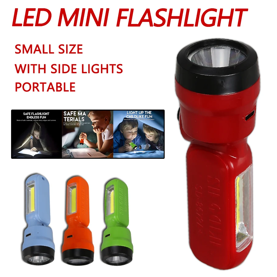 Children'S Outdoor - Mini COB + XPE Kinder-Taschenlampe, USB