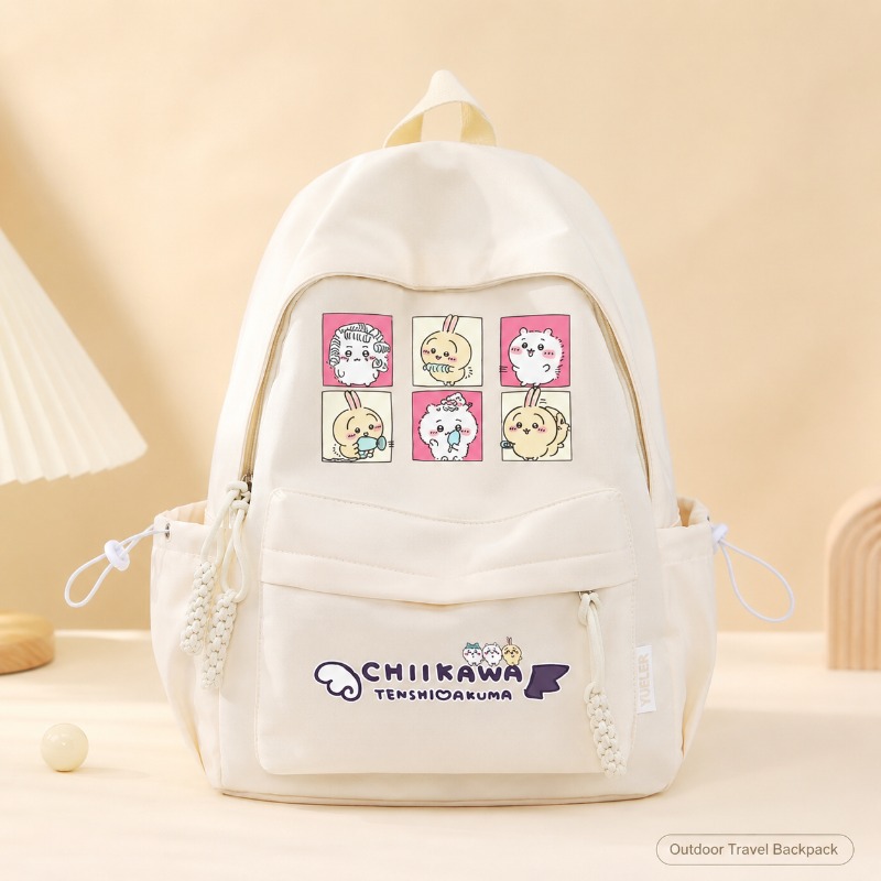 Kids Outdoor Backpack - Niedlicher Chiikawa-Kinderrucksack, verstärkter Stoff, langlebig, schmutzabweisend,