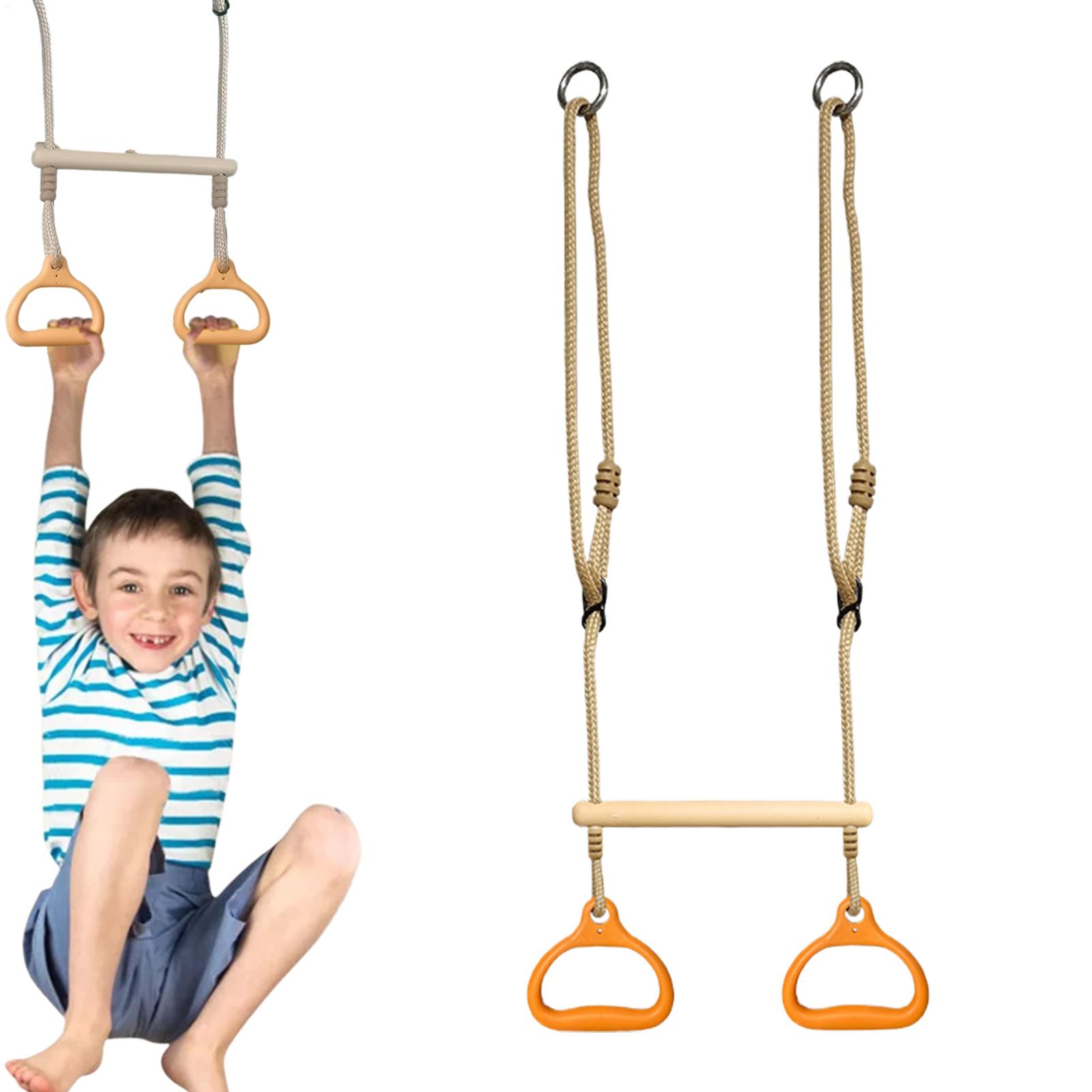 Kids Outdoor Gym Equipment - Schaukelstange, Fitnessgeräte, Ringe, Bar, lustig, ergonomisch,