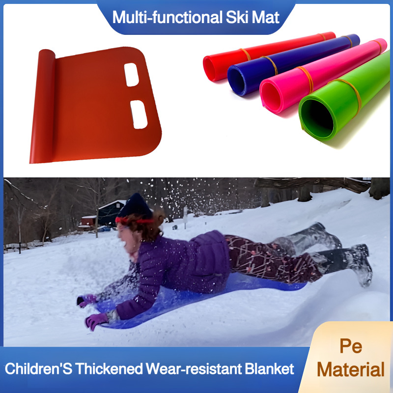Kids Outdoor Lawn Equipment - Verstärkte, Verschleißfeste PE-Scooter-Matte Skateboard-Skimaske für Kinder