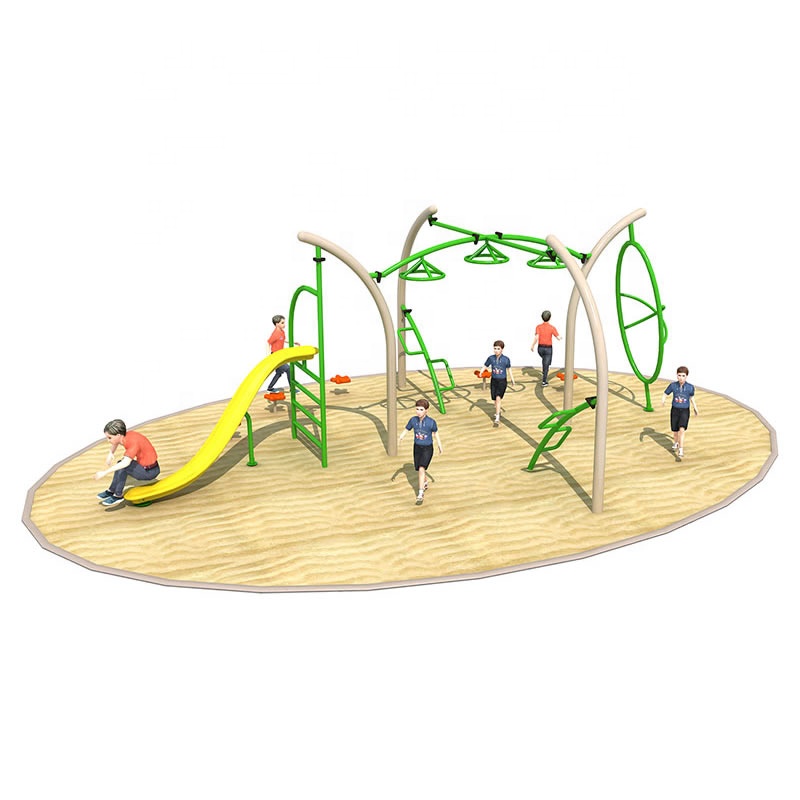Kids Outdoor Gym Equipment - Metall-Klettergerüste für Kinder, Outdoor-Dschungelgymnastik, Kletterwandpaneele, professionelle