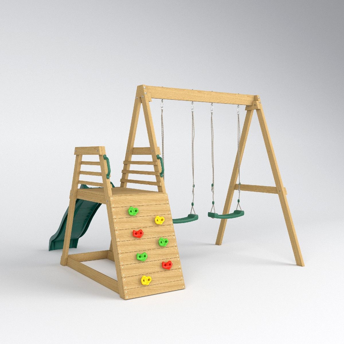 Kids Outdoor Slide Set - 2026 Dschungelspielplatz Rutsche Schaukel Garten Kinder