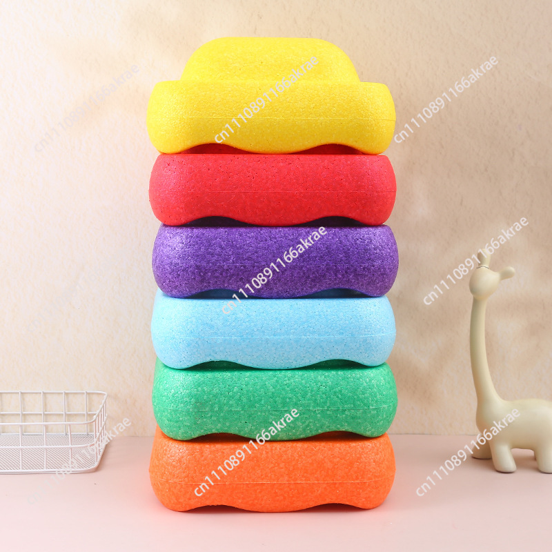 Stepping Stone Foam - Umweltfreundliches, hochdichtes EPP-Schaumstoff-Balancierbrett, sensorisches Lernspielzeug für