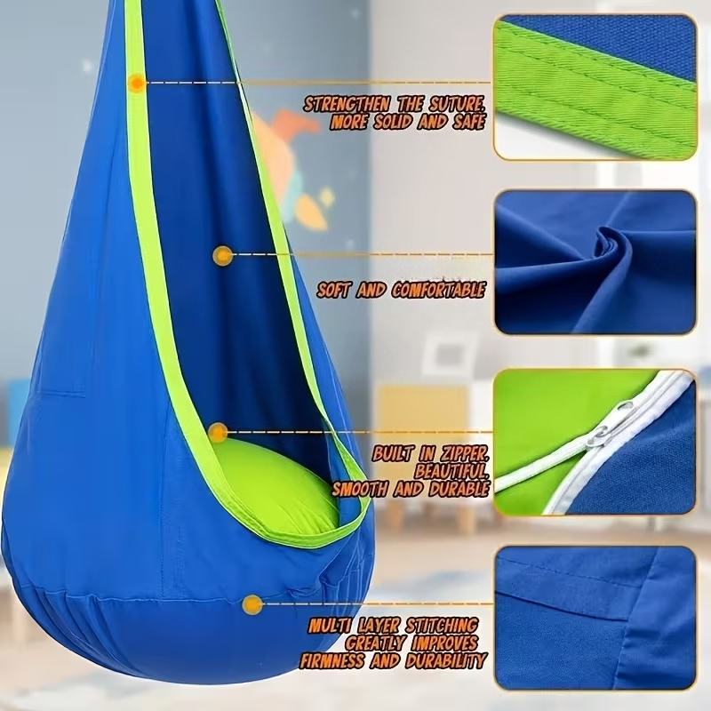 Kids Outdoor Hammock Chair - Kinder-Hängesessel für Drinnen und Draußen mit