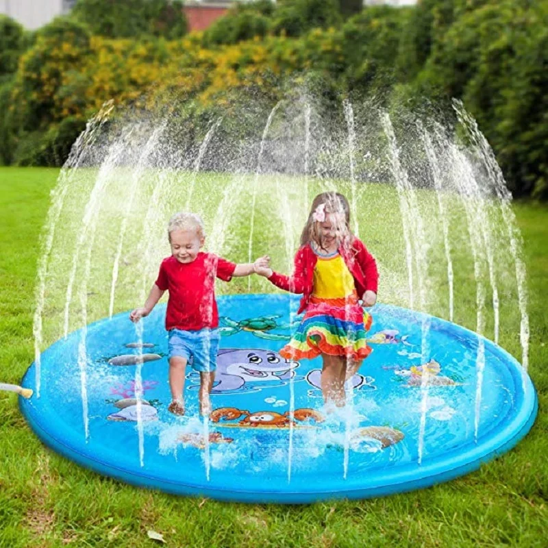 Slip Slide Water Mat - 100/170 cm Kinder Aufblasbare Wasser Splash