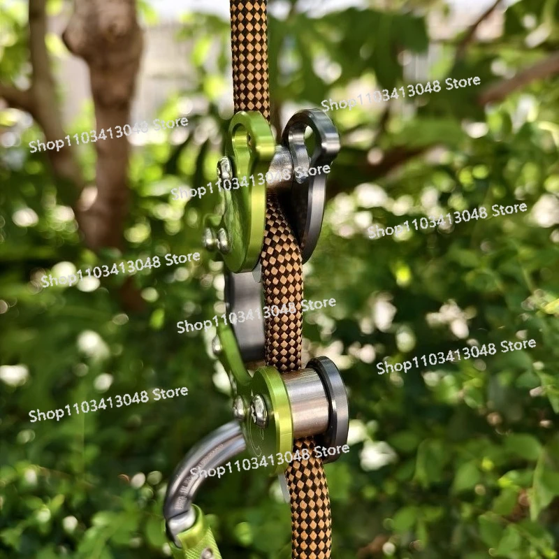Kids Outdoor Climbing Equipment - Acht-Ring-Kletterbaum mit mechanischem Griff ohne Seil