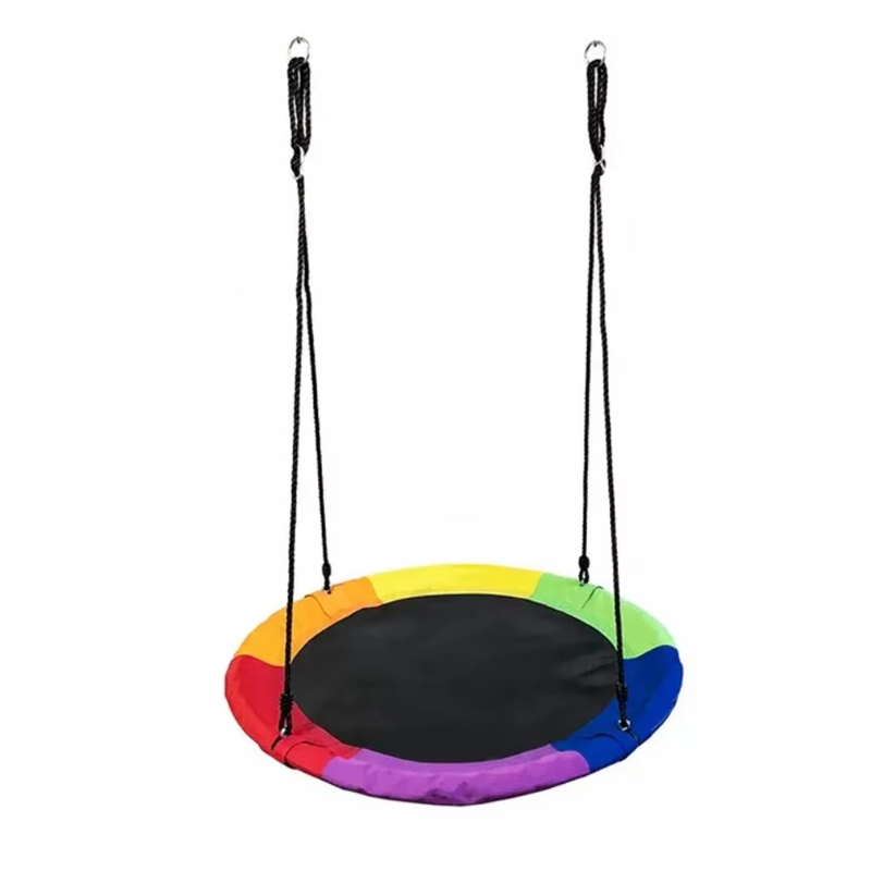 Kids Outdoor Hammock - Outdoor-Garten-Kinderschaukel, Bunte Nest-Hängematte mit Verstellbarer Höhe