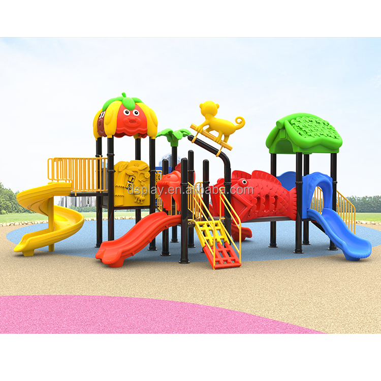 Kids Outdoor Climbing Equipment - Kommerzielle Outdoor-Spielgeräte für Kinder, bunte Rutschen