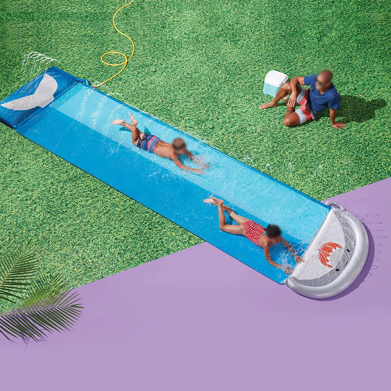 Aufblasbare Wal-Wasserrutsche  – Kids Outdoor Water Toys Bewertung und Preis