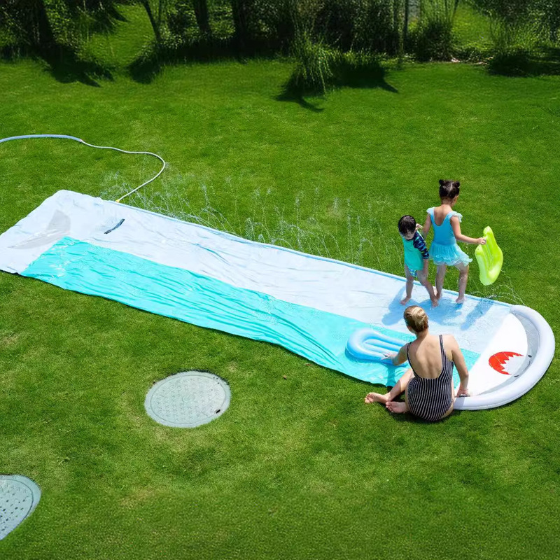 Aufblasbare Wal-Wasserrutsche  – Kids Outdoor Water Toys Bewertung und Preis