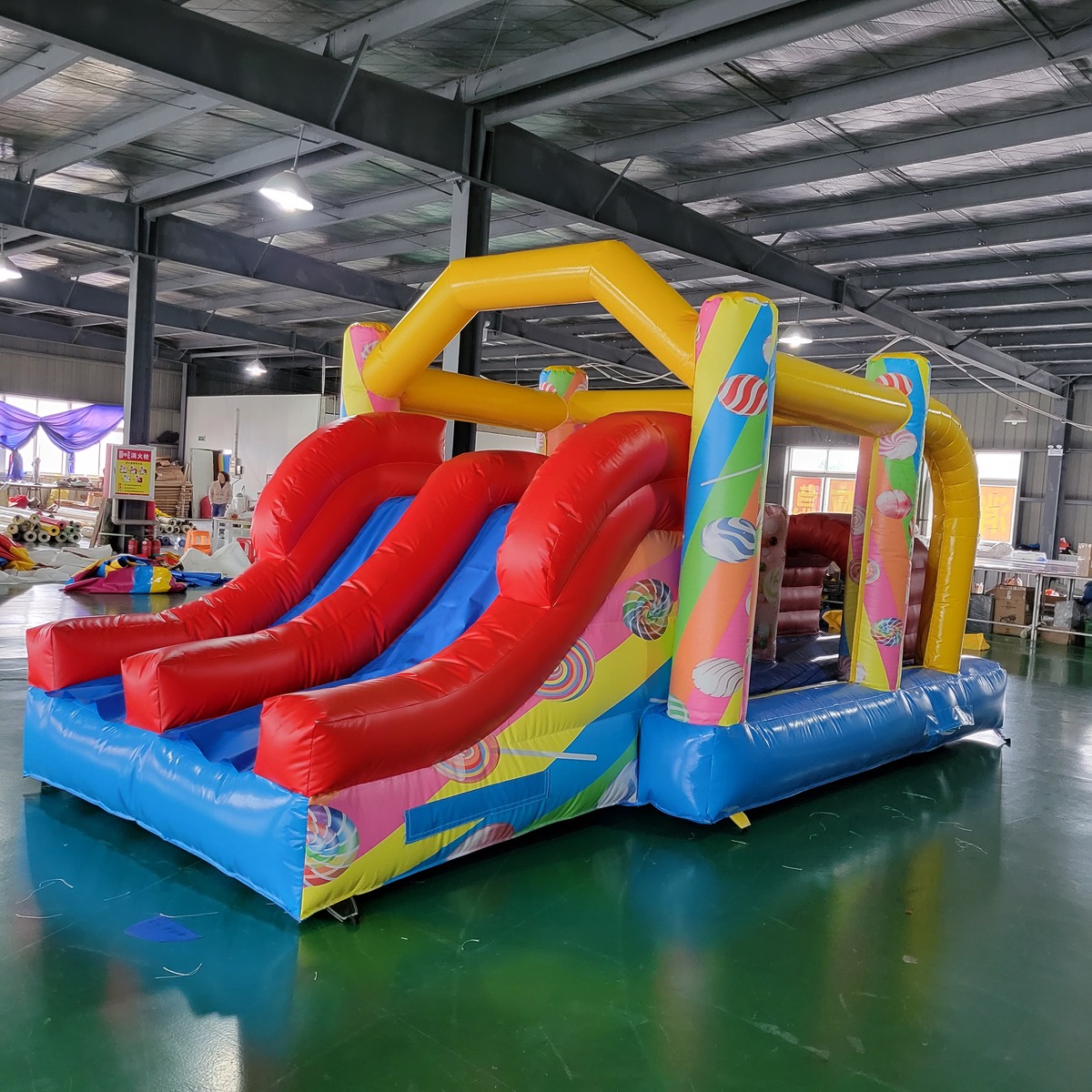 Kommerzielles PVC-Planen-Hüpfb – Play Kids Outdoor Bewertung und Preis