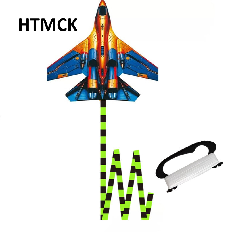 HTMCK Kampfjet-Lenkdrachen 45c – Kite Easy Fly Kids Bewertung und Preis
