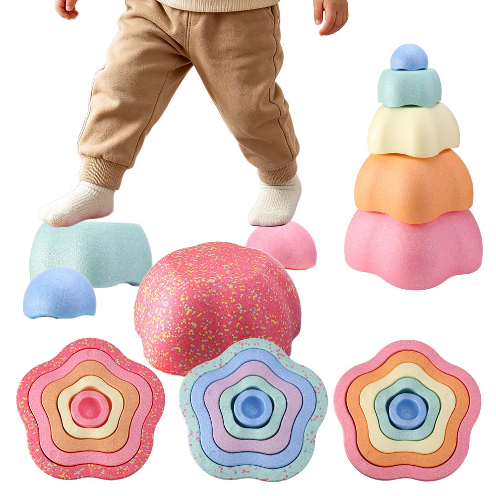 Flussstein-Balancier-Spiel: Ou – Stepping Stone Foam Bewertung und Preis