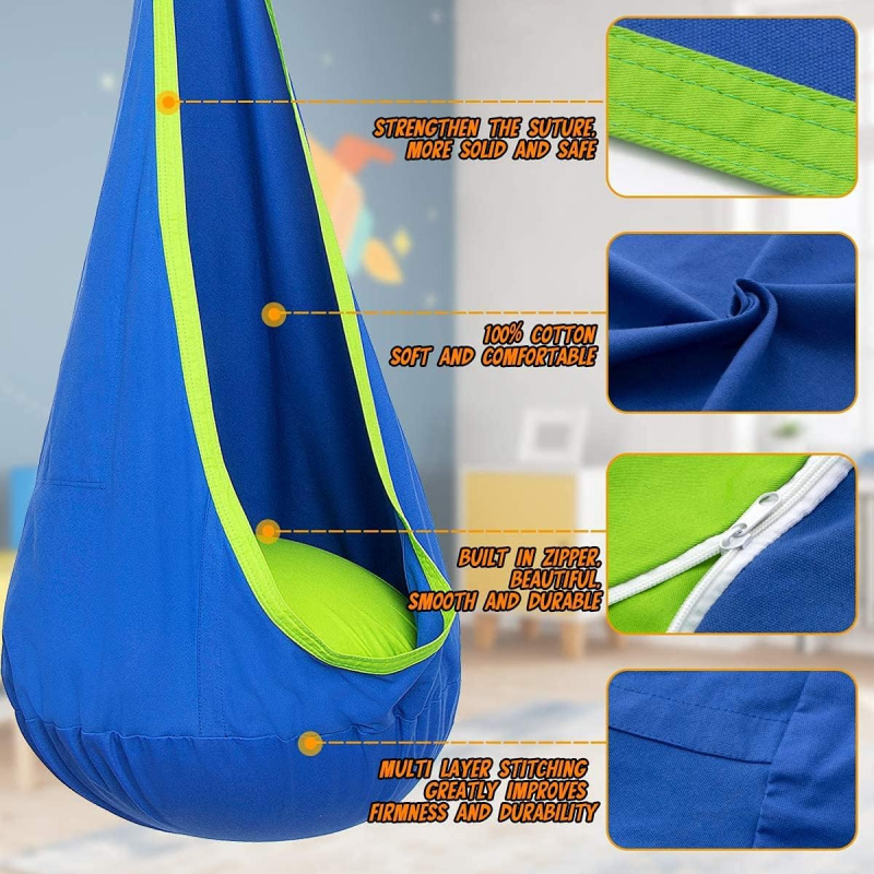 Kinder-Hängeschaukel mit aufbl – Kids Outdoor Hammock Chair Bewertung und Preis