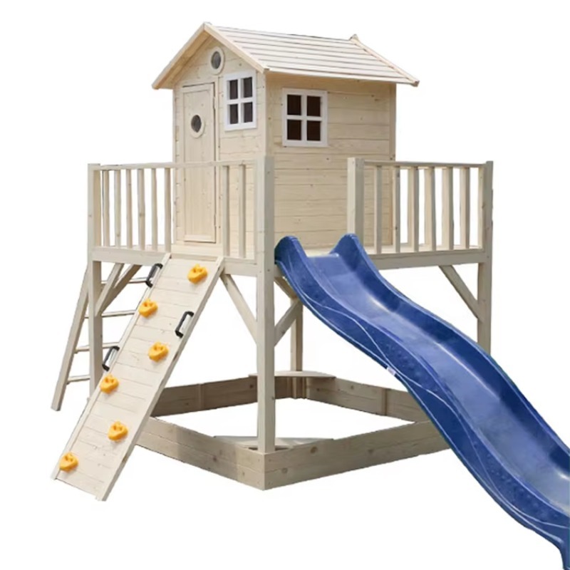 Outdoor-Holzspielhaus für Klei – Kids Outdoor Wooden Playhouse Bewertung und Preis