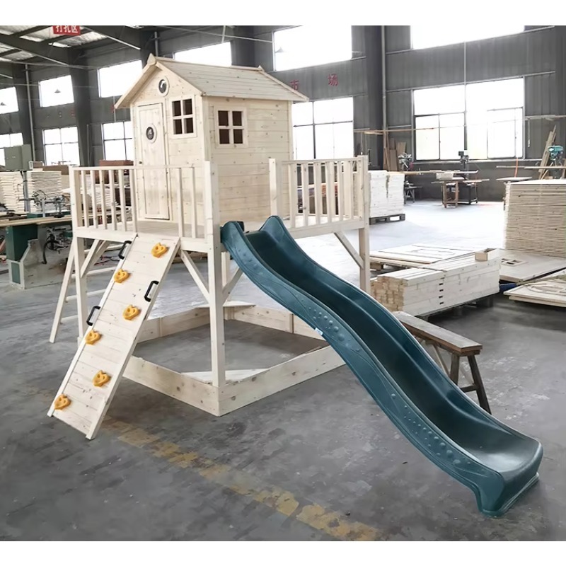 Outdoor-Holzspielhaus für Klei – Kids Outdoor Wooden Playhouse Bewertung und Preis