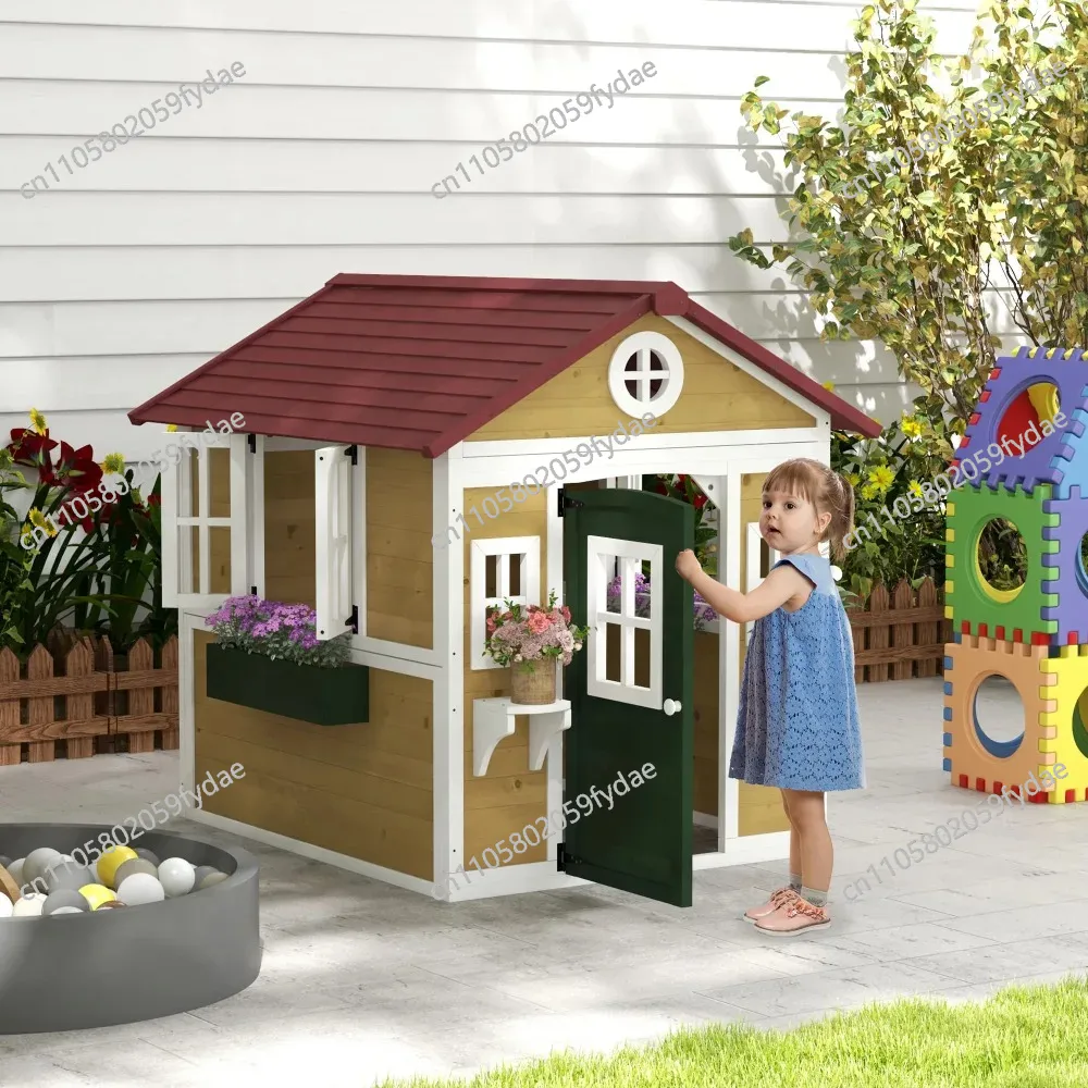 Outdoor-Kinderspielhaus, Holzs – Kids Outdoor Wooden Playhouse Bewertung und Preis