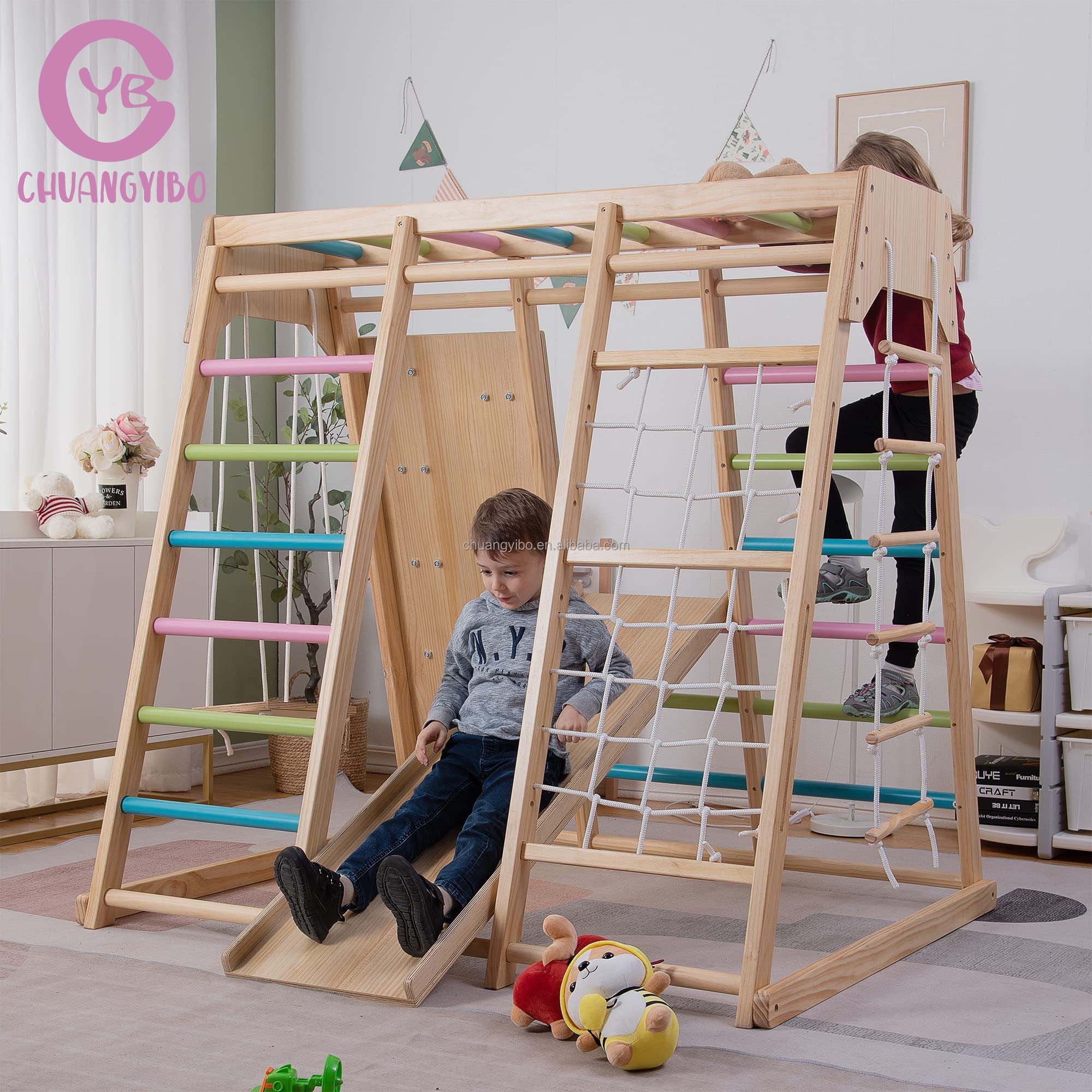 Kletterwände für Vergnügungspa – Kids Outdoor Slide Set Bewertung und Preis