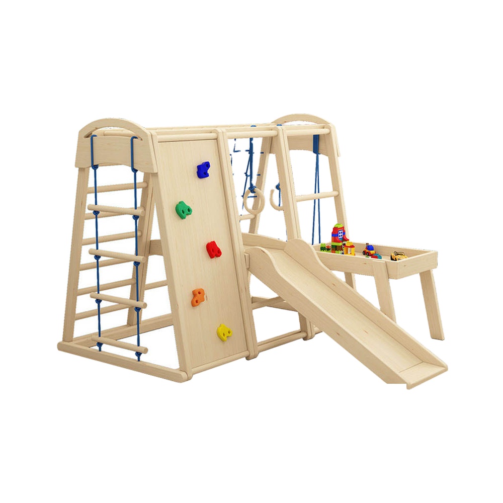 Indoor-Outdoor Holz-Kletterger – Kids Outdoor Gym Equipment Bewertung und Preis