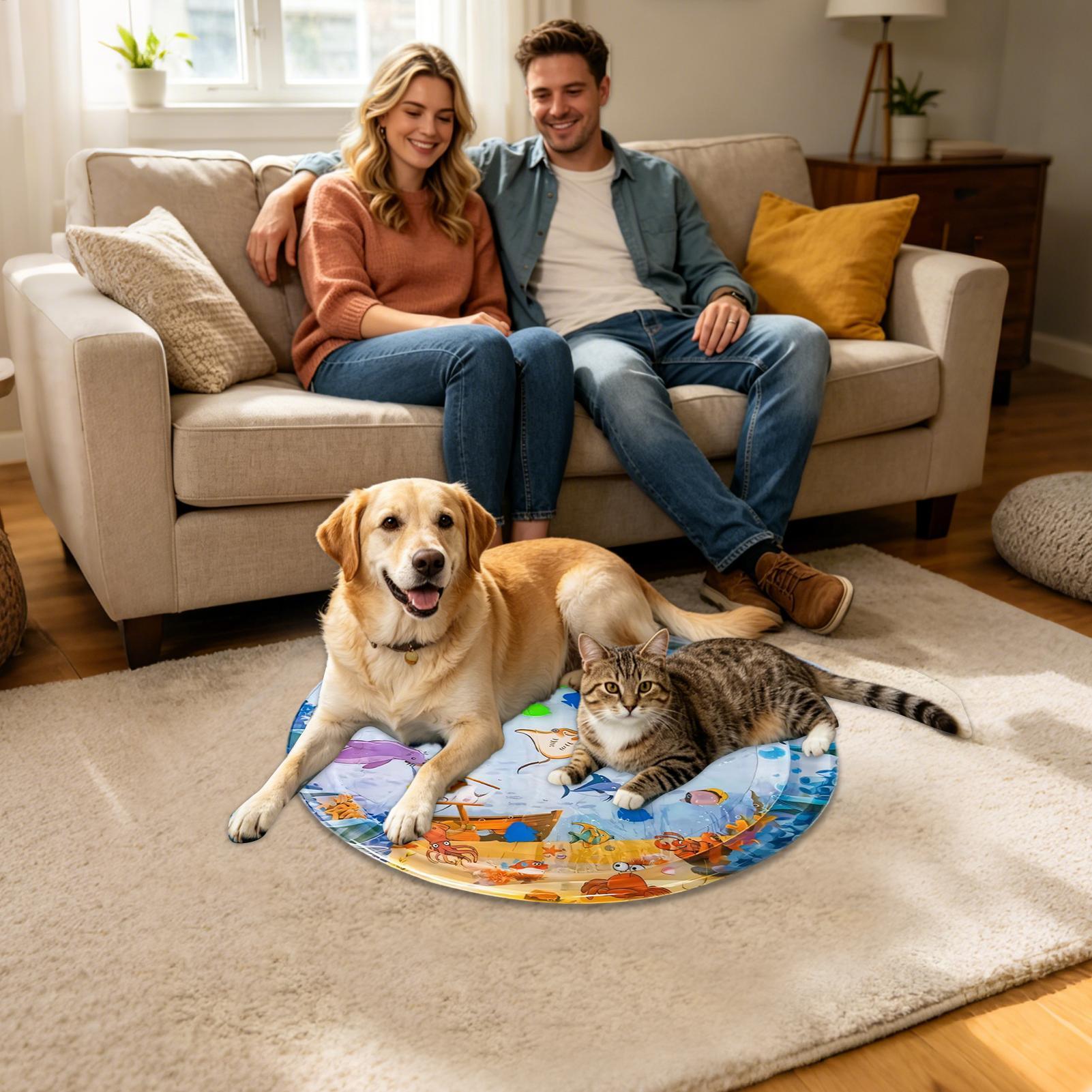 Interaktive Verdickte Katzensp – Slip Slide Water Mat Bewertung und Preis