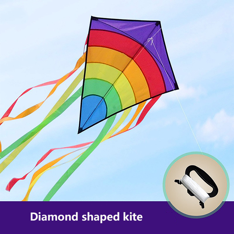 Einleiner-Diamantdrachen mit l – Kite Easy Fly Kids Bewertung und Preis