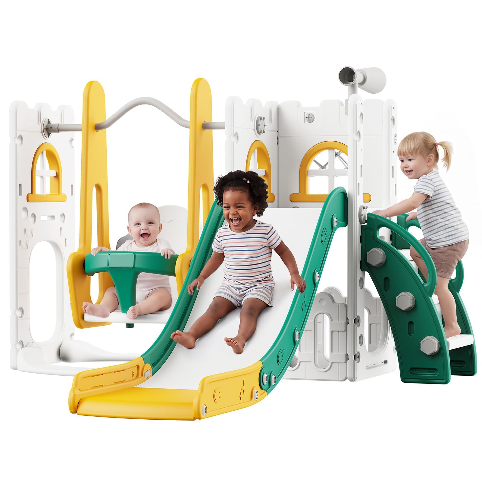 7-in-1 Kleinkind-Rutsche und S – Kids Outdoor Slide Set Bewertung und Preis