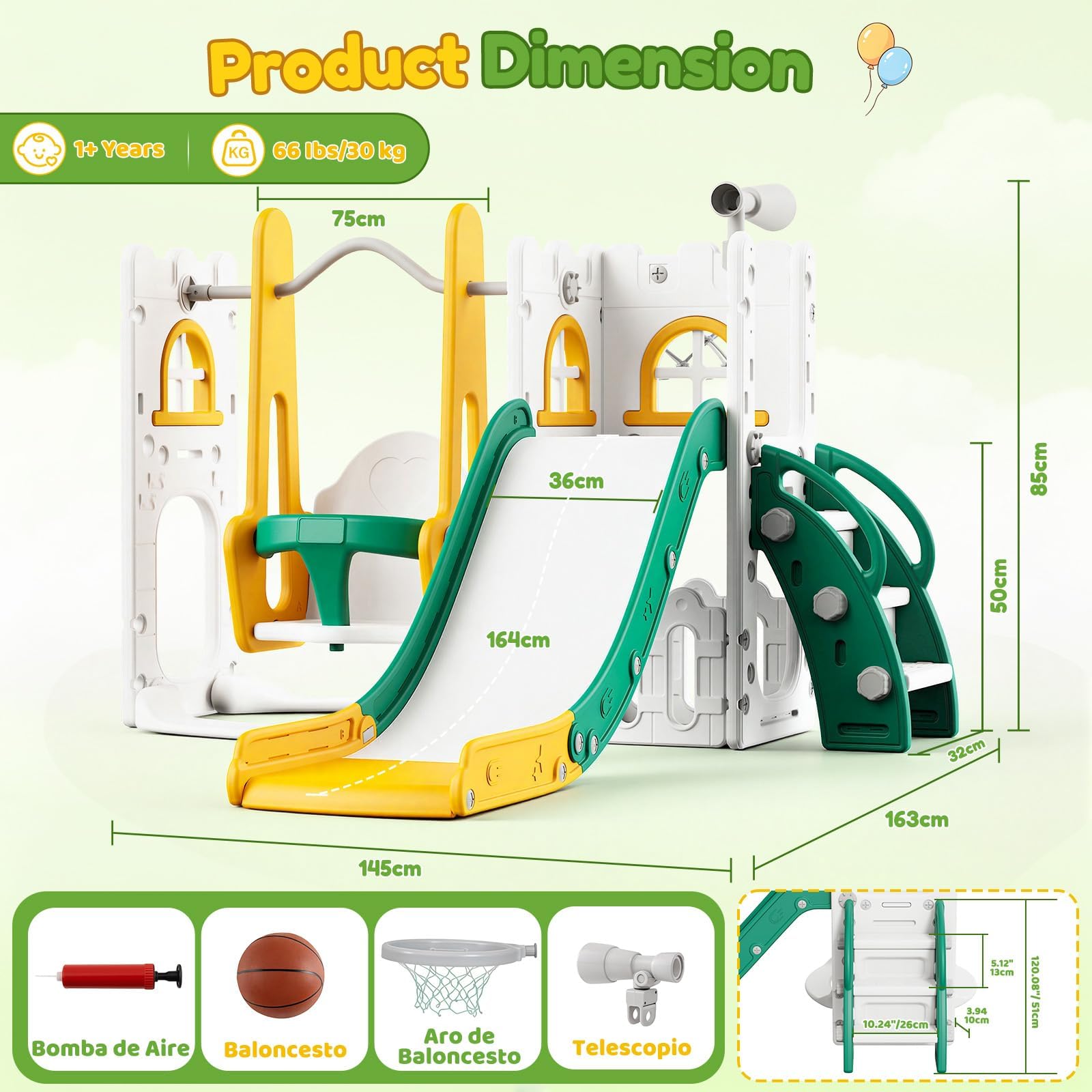 7-in-1 Kleinkind-Rutsche und S – Kids Outdoor Slide Set Bewertung und Preis