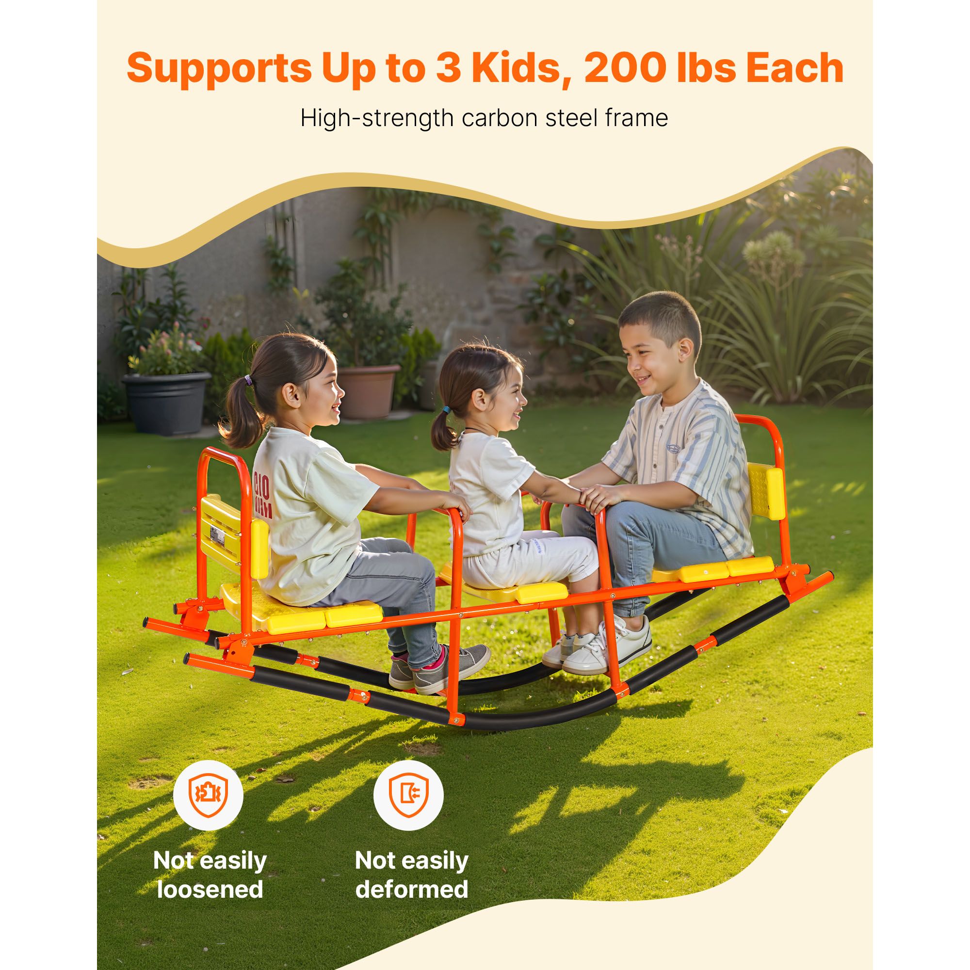 Kinderwippe, 200 lbs Tragkraft – Kids Outdoor Lawn Equipment Bewertung und Preis