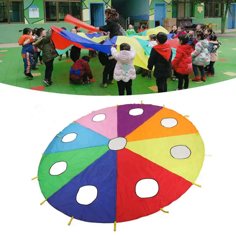 Regenbogen-Fallschirm-Knocks-G – Kids Outdoor Games For Party Bewertung und Preis