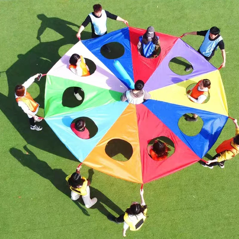 Regenbogen-Fallschirm-Knocks-G – Kids Outdoor Games For Party Bewertung und Preis