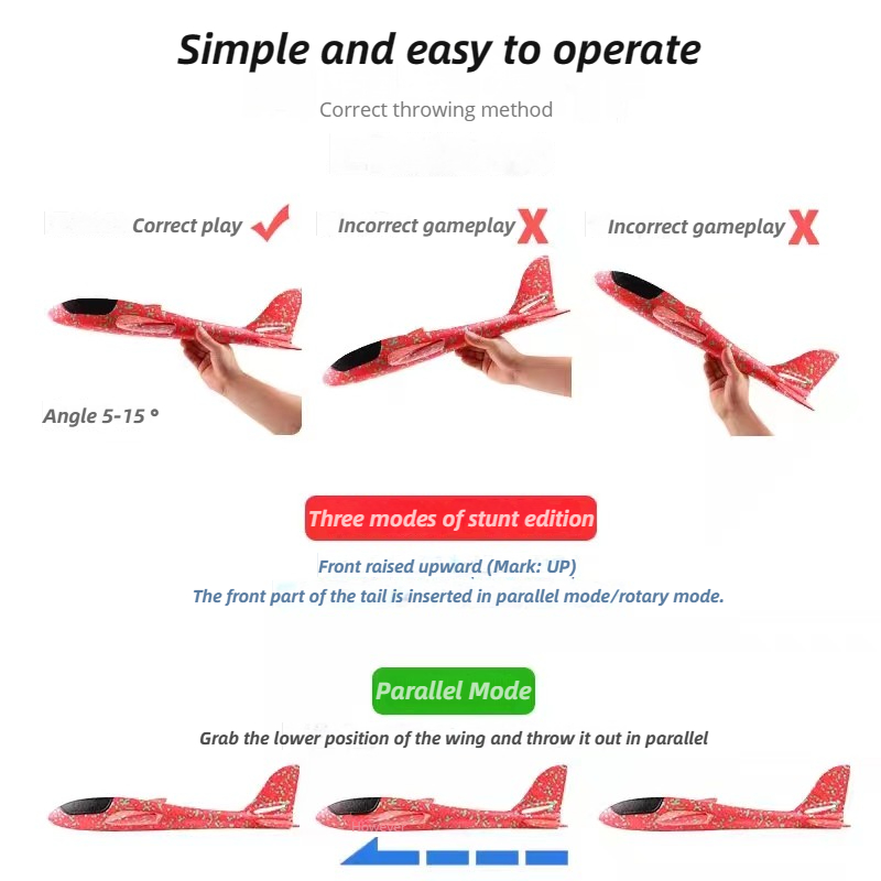 48cm Große Schaum Flugzeug kin – Play Kids Outdoor Bewertung und Preis