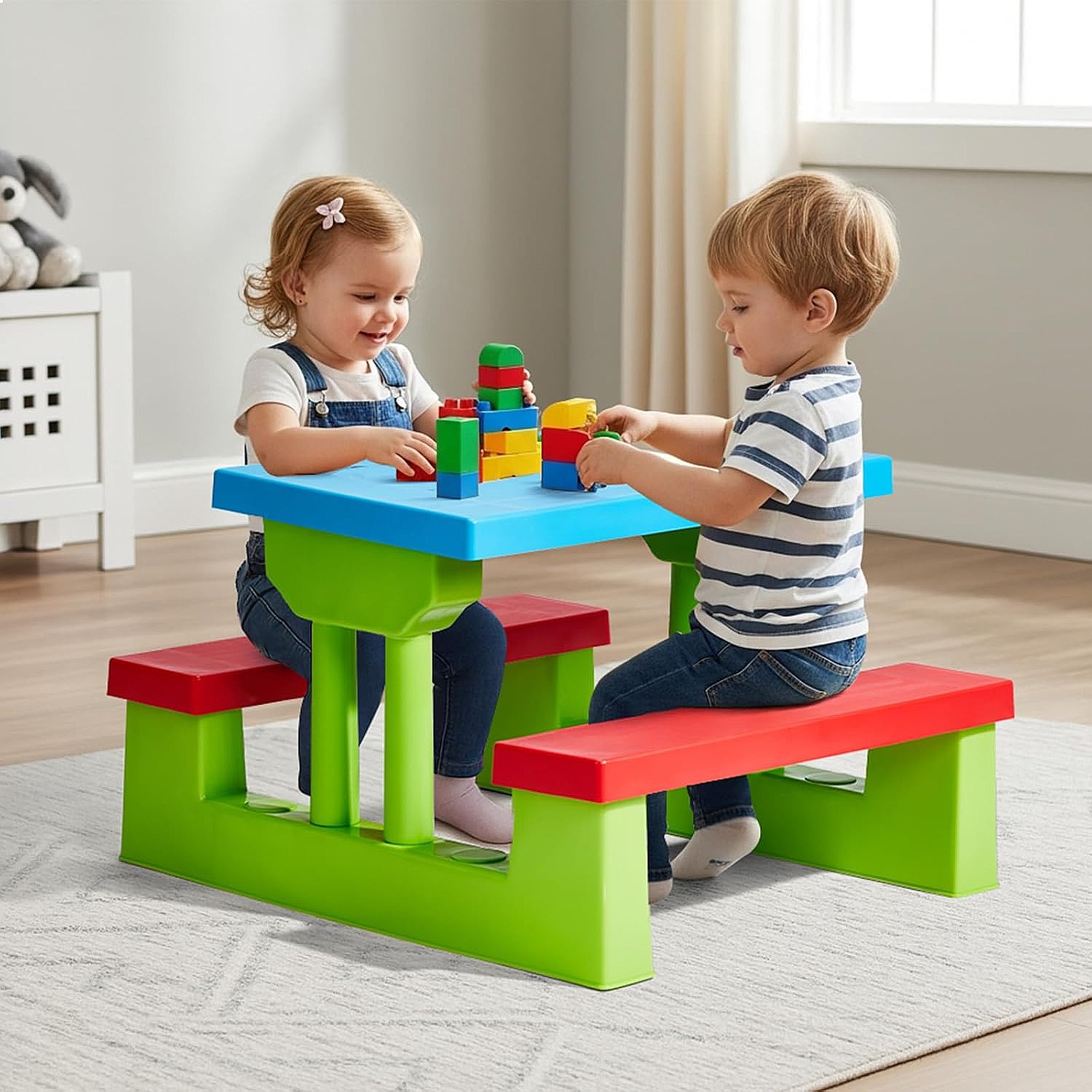 JOYMOR Kinder-Picknicktisch mi – Kids Outdoor Table With Umbrella Bewertung und Preis