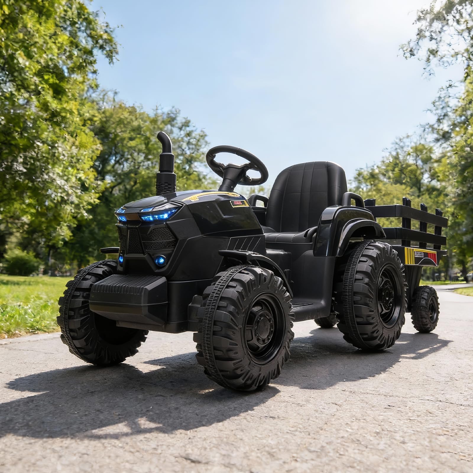 12V Kinder-Traktor mit Anhänge – Kids Outdoor Ride On Bewertung und Preis