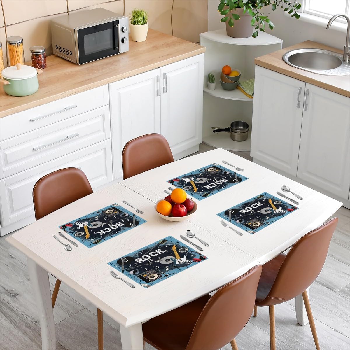 Rockmusik-Tischsets, 4er-Set,  – Kids Outdoor Kitchen Bewertung und Preis