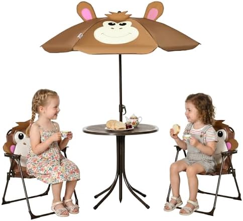 Kinder Tisch- und Stuhl-Set Pi – Kids Outdoor Table With Umbrella Bewertung und Preis