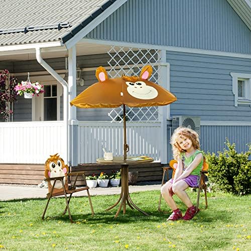 Kinder Tisch- und Stuhl-Set Pi – Kids Outdoor Table With Umbrella Bewertung und Preis