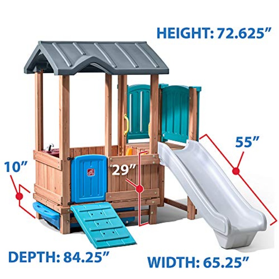 Woodland Adventure Spielhaus & – Kids Outdoor Slide Set Bewertung und Preis
