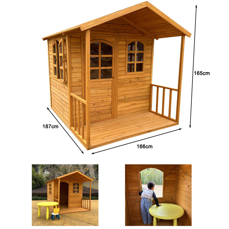 Meistverkauftes Umweltfreundli – Kids Outdoor Wooden Playhouse Bewertung und Preis