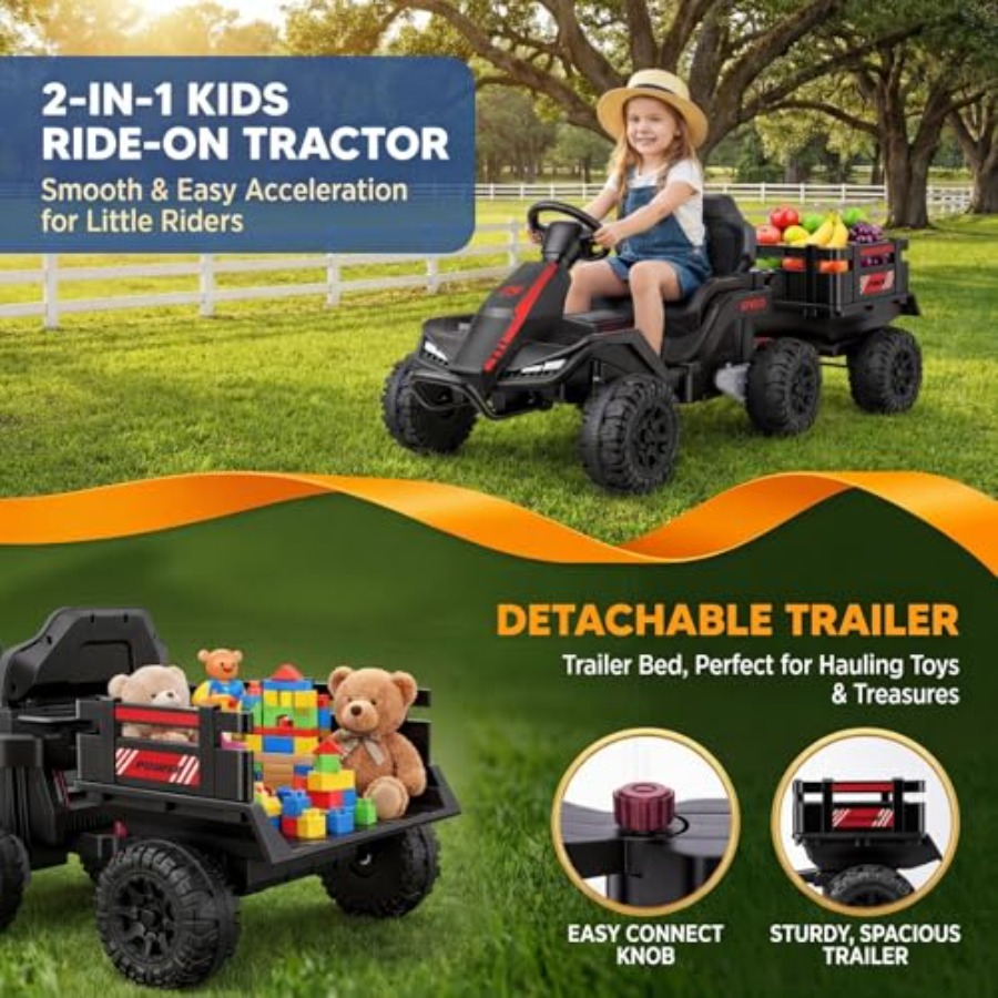 Elektrischer Outdoor-Traktor f – Kids Outdoor Ride On Bewertung und Preis