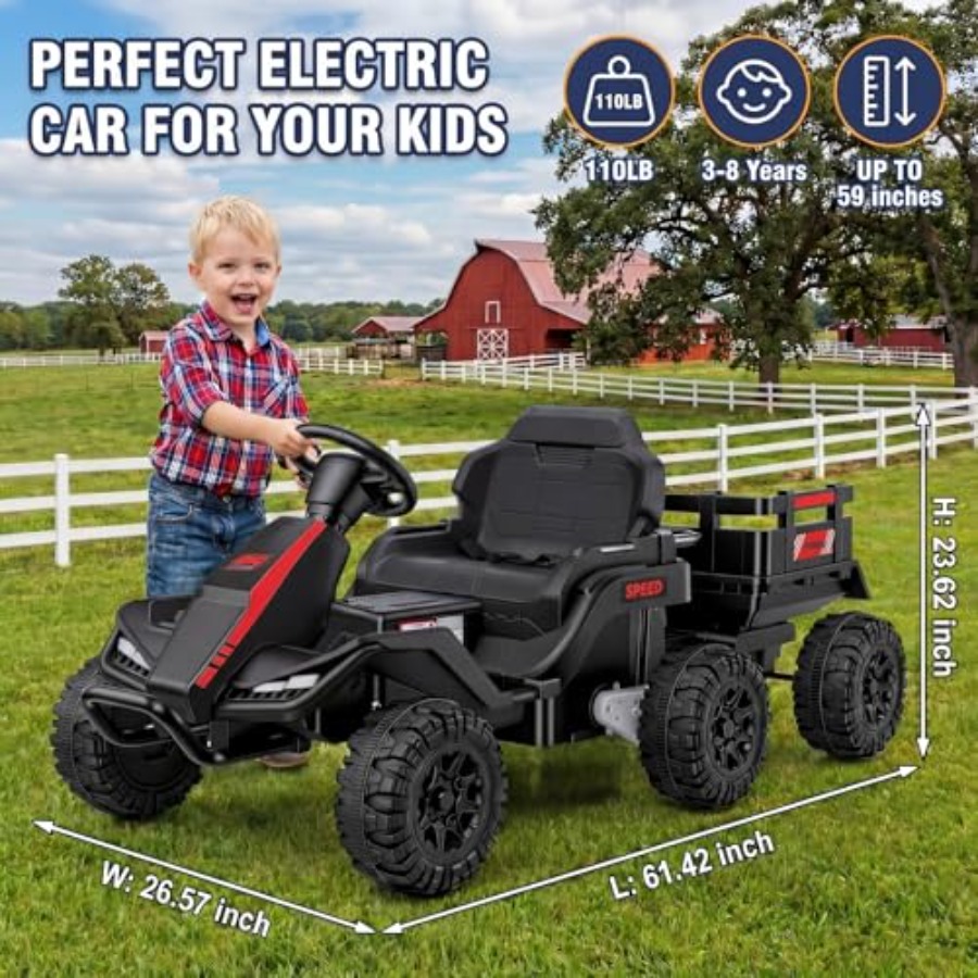Elektrischer Outdoor-Traktor f – Kids Outdoor Ride On Bewertung und Preis