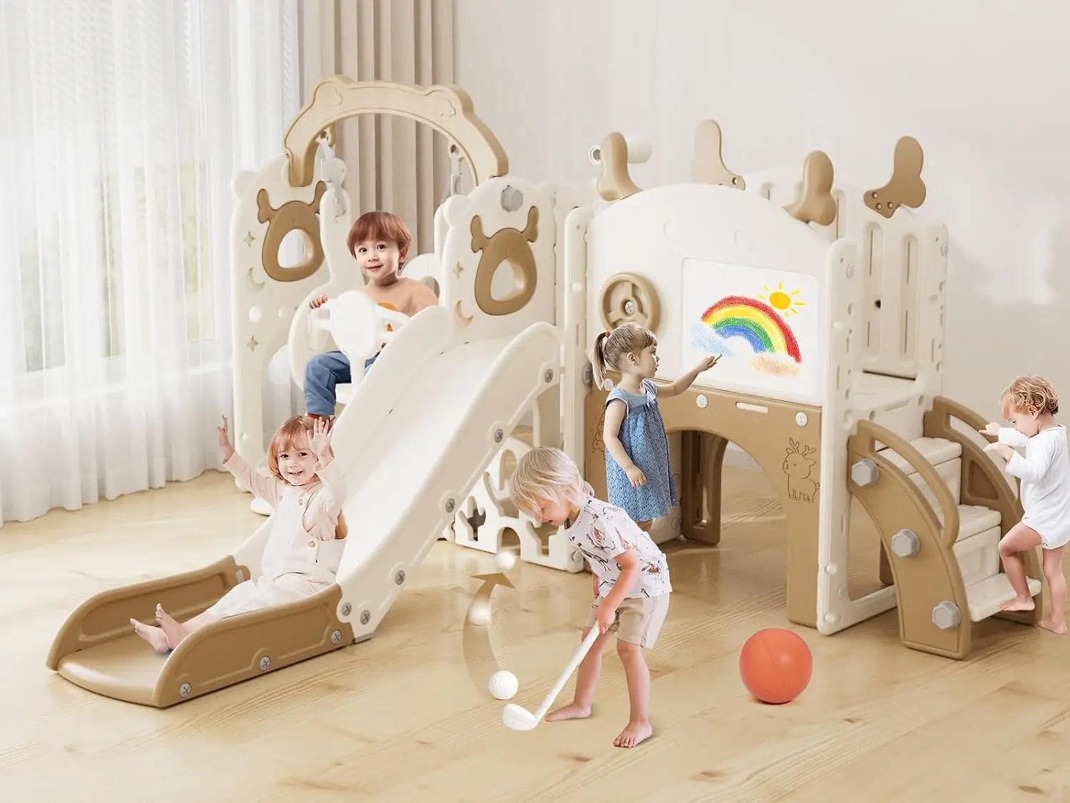 13-in-1 Rutsch- und Schaukelse – Kids Outdoor Slide Set Bewertung und Preis