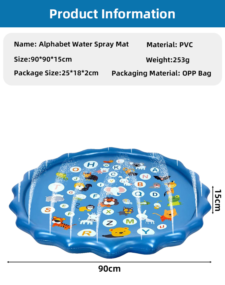 Alphabet Aufblasbare Wasserspr – Slip Slide Water Mat Bewertung und Preis