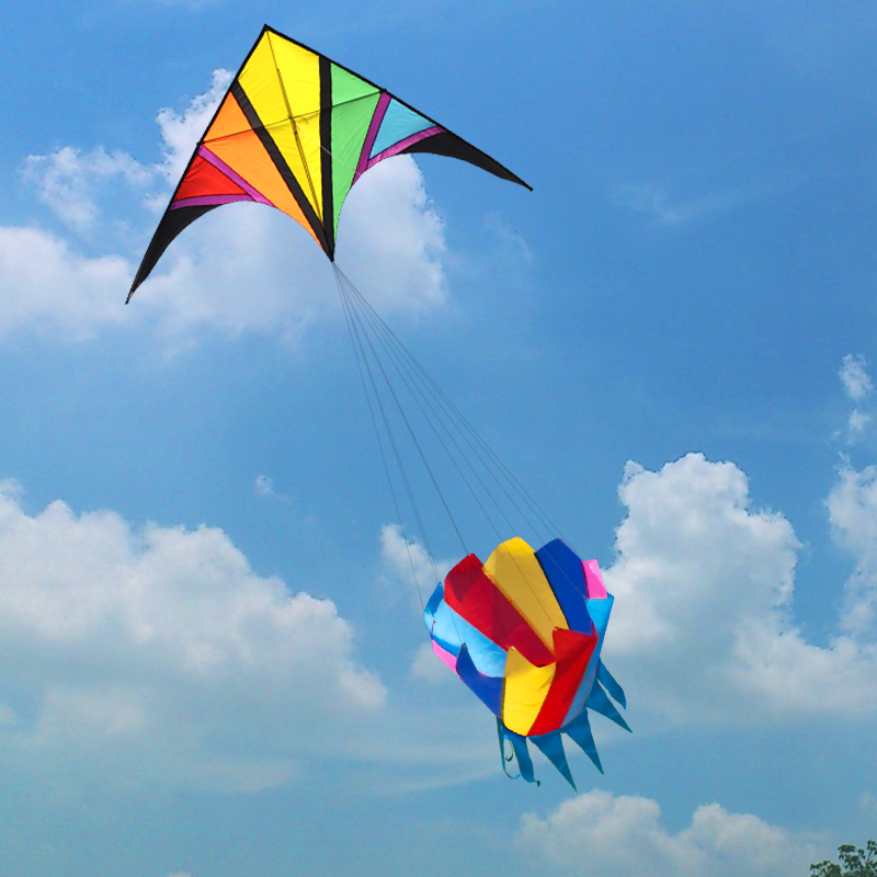 Großer Regenbogen-Drachen, Nyl – Kite Easy Fly Kids Bewertung und Preis